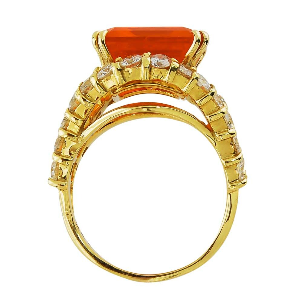 SuperNova Diamond Citrine and Amethyst Ring in Yellow Gold - Image 5