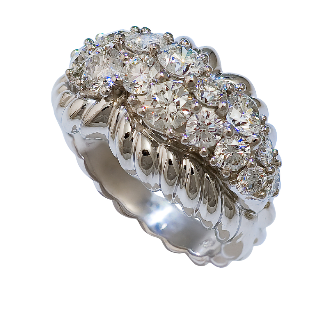 The Solar Sparkler Diamond Ring