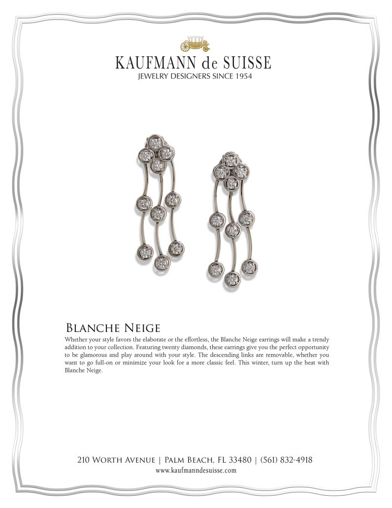 Diamond Earrings, Cascade Earrings
