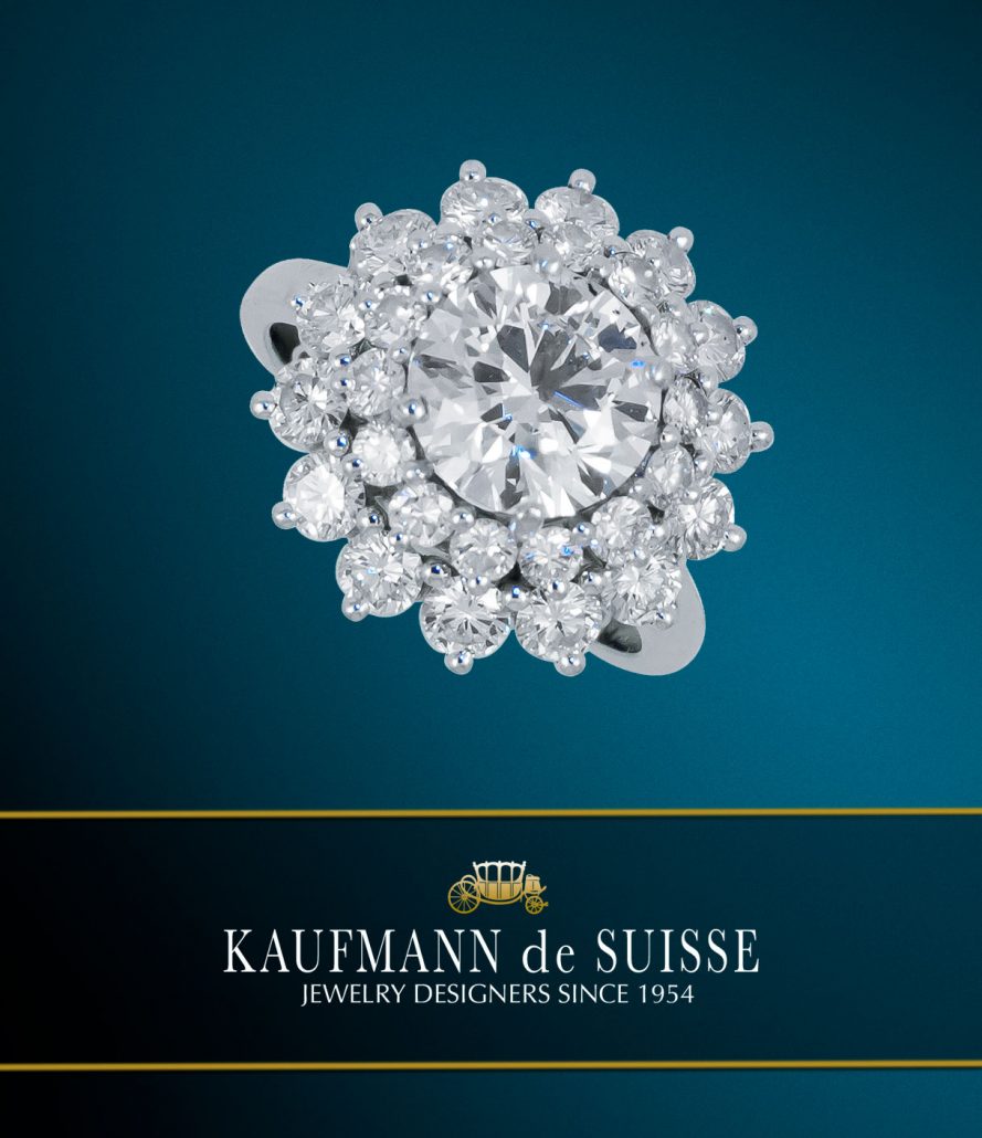 Double Halo Diamond Ring