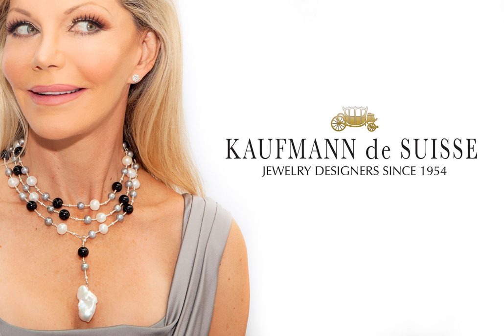 White, Gray & Onyx Freshwater Pearl Lariat Necklace