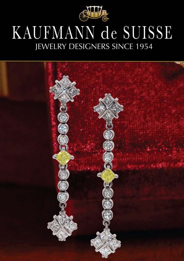 18K White Gold Diamond Earrings