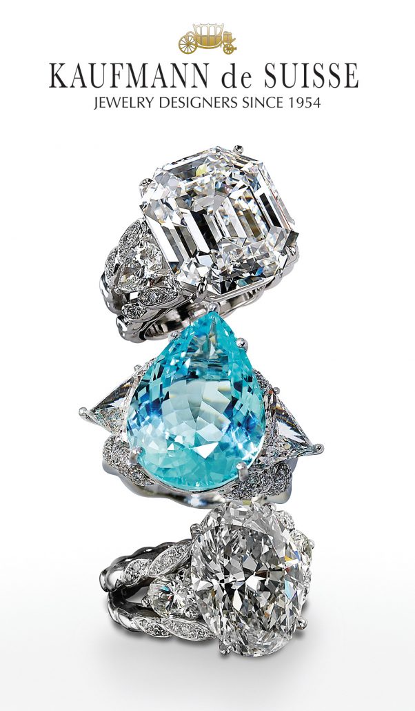 18K Diamond and Blue Topaz Rings