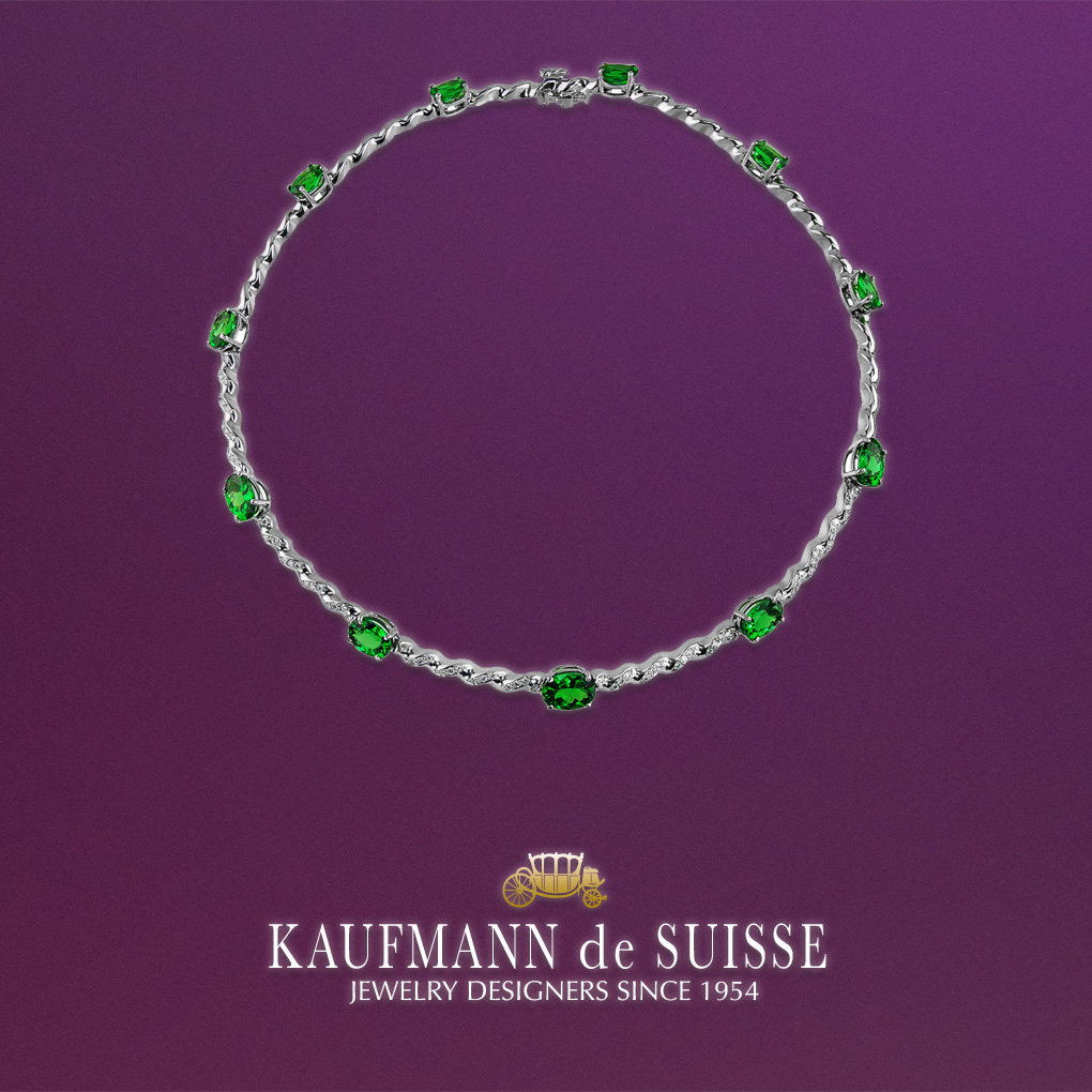 Tsavorite & Diamond Necklace