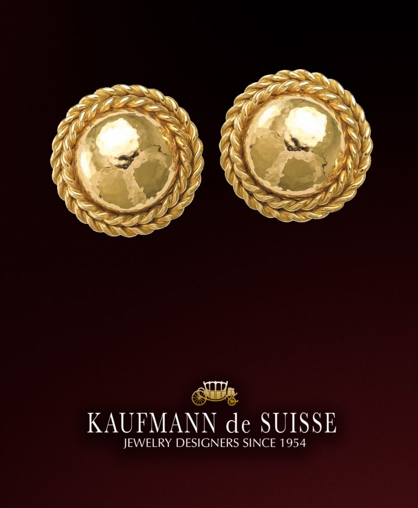 Hammered Gold Earrings