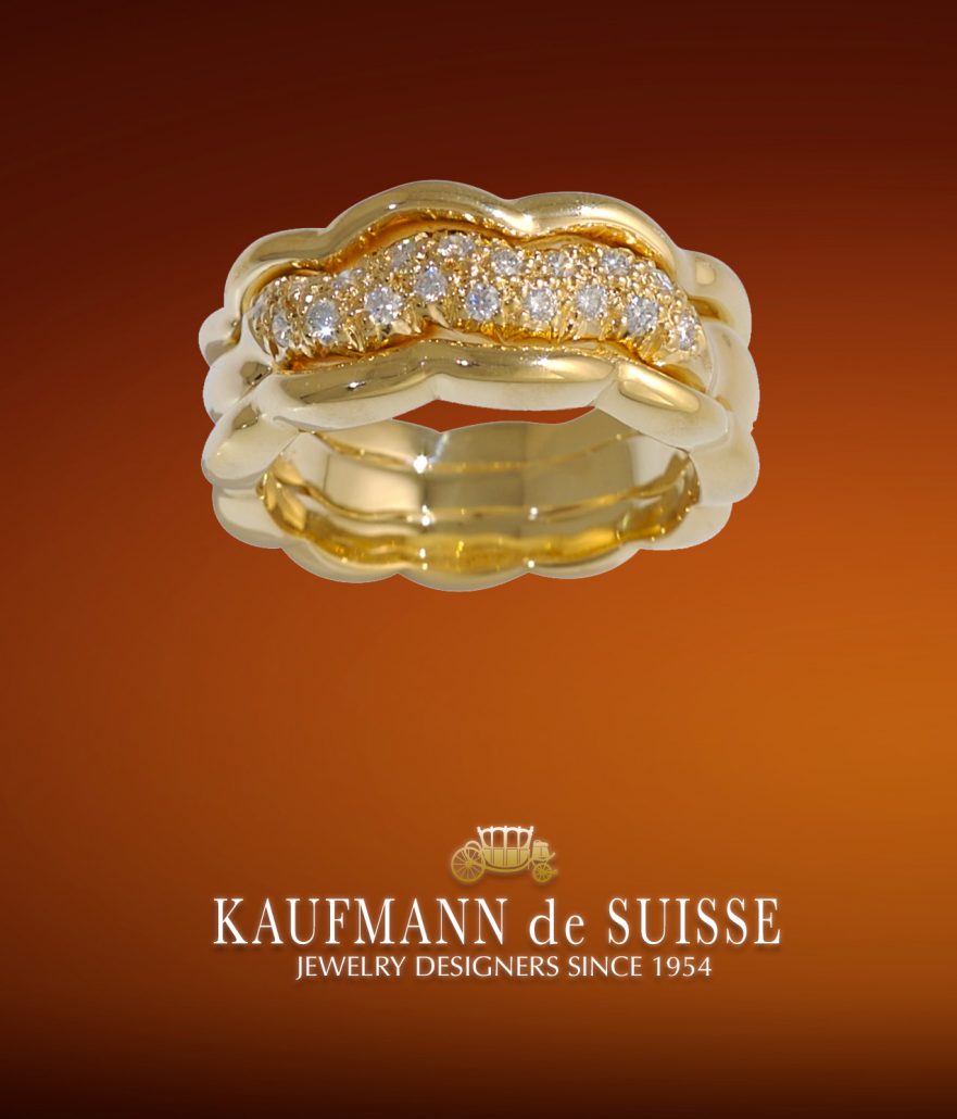 18K Gold & Diamond Wedding Ring