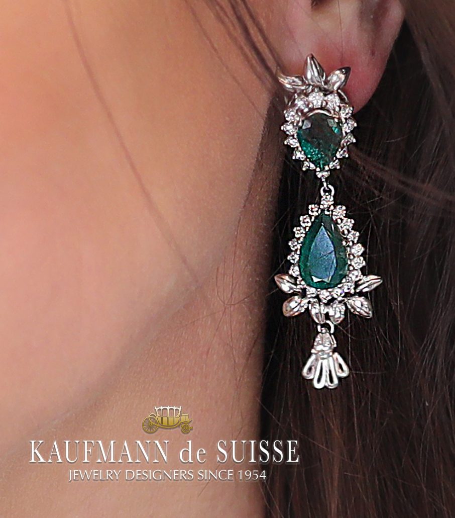 Emerald & Diamond Earrings
