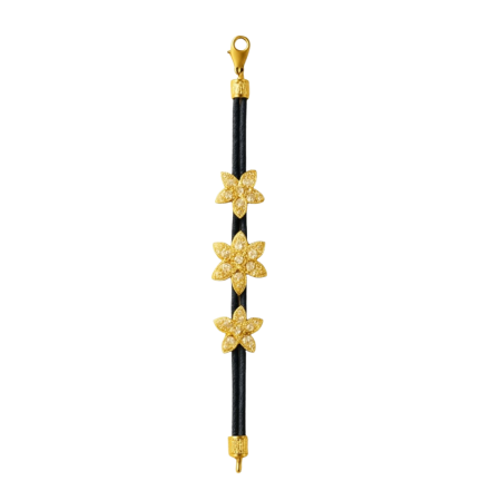 22876 Jasmin de Nuit Pendant Designed & Handmade by Kaufmann de Suisse in 18kt Yellow Gold featuring 7 Mixed cut Amethyst weighing 2.22cts, 3 Mixed cut Citrines weighing a total of 2.54cts and 115 (1)